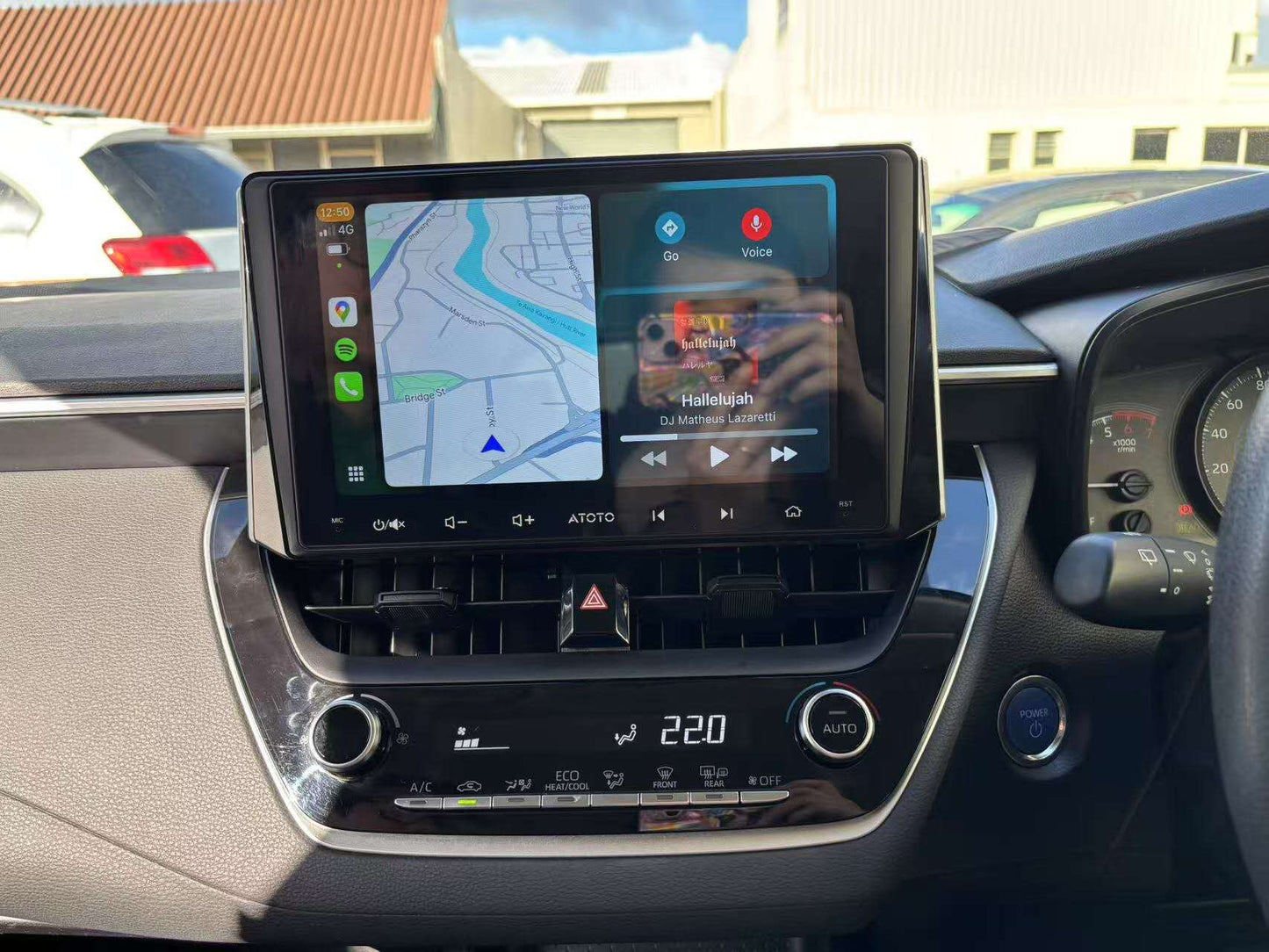 Toyota Corolla 2018-2022 - ATOTO A5LG209T 9" Android Double Din Car Stereo, Wireless Android Auto CarPlay Head Unit with WiFi BT USB, in-Dash GPS Navigation System, 1280 * 720P Touchscreen, AM/FM, 2+32G