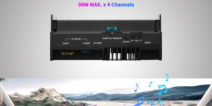POWER PACK FOR HEAD UNIT WITH SPDIF INPUT ATOTO 4-CHANNEL AMPLIFIER