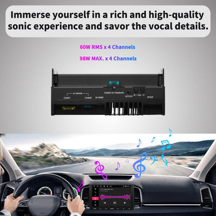 POWER PACK FOR HEAD UNIT WITH SPDIF INPUT ATOTO 4-CHANNEL AMPLIFIER