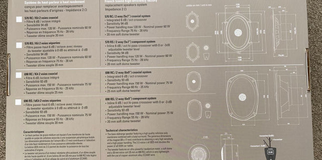 BLAM 690 RS HIGH EFFICIENCY 2 O 130 MM (5.25’’) 2-WAY COMPONENT SYSTEM
