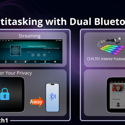 ATOTO 12.3" Car Stereo with Wireless CarPlay & Android Auto Compatible with Mercedes Benz C Class 2008-2010 NTG 4.0 System , Keep Original Function, GPS Tracking, AI DriveChat, 4G LTE, Dual BT