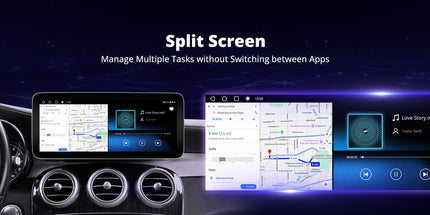 ATOTO 12.3" Car Stereo with Wireless CarPlay & Android Auto Compatible with Mercedes Benz C Class 2008-2010 NTG 4.0 System , Keep Original Function, GPS Tracking, AI DriveChat, 4G LTE, Dual BT