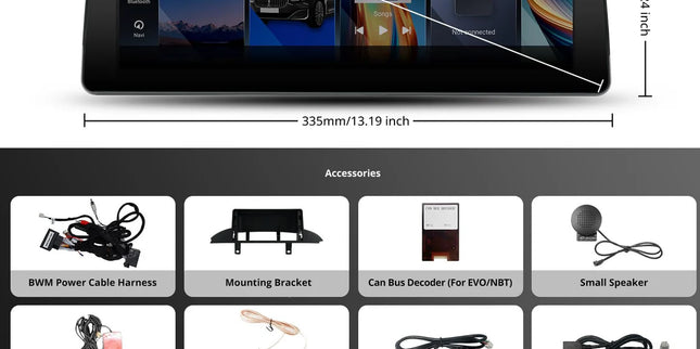 ATOTO 12.3" Car Stereo with Wireless CarPlay & Android Auto Compatible with BMW 3 Series F30 F31 F34 F35 2013-2017 NBT System, Keep Original Function, GPS Tracking, AI DriveChat, 4G LTE, Dual BT