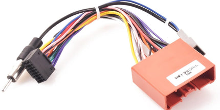 Mazda wiring harness with steering controls and aerial adapter.
