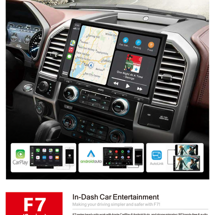 ATOTO 10.1" Stereo with Wireless Carplay& Android Auto (Model: F7G110XE)